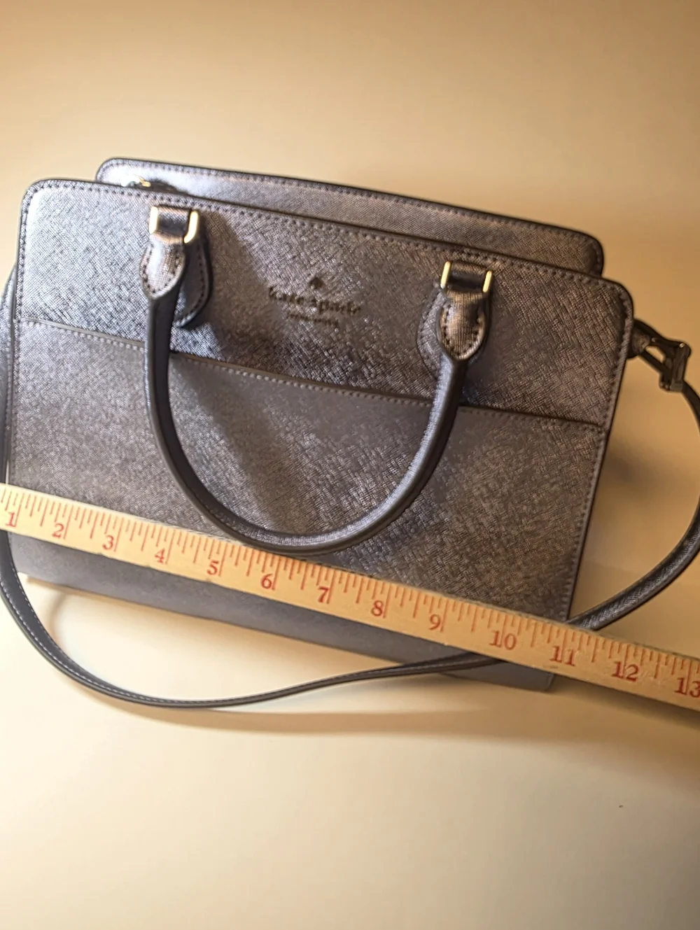 NWOT Kate Spade Madison Medium Satchel Shoulder Bag Candied Flower Lilac Silver